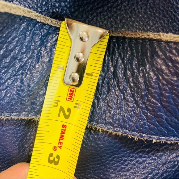 L CREDI Leather Slouchy Boho Bohemian No Strap Shoulder Bag  Tote Purse - Picture 10 of 11